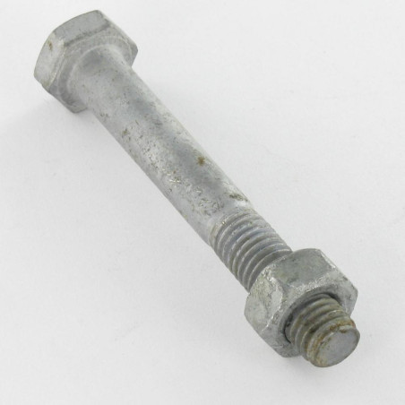 1 x Perno (vendido con tuerca) cabeza hexagonal M8X90 Clase 8.8 fuerte resistencia a la corrosión Acero galvanizado en