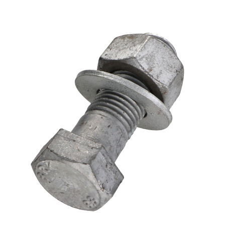 1 x Perno (vendido con tuerca) cabeza hexagonal M22X70+RD. M22X45X3X M Clase 8.8 fuerte resistencia a la corrosión Acero