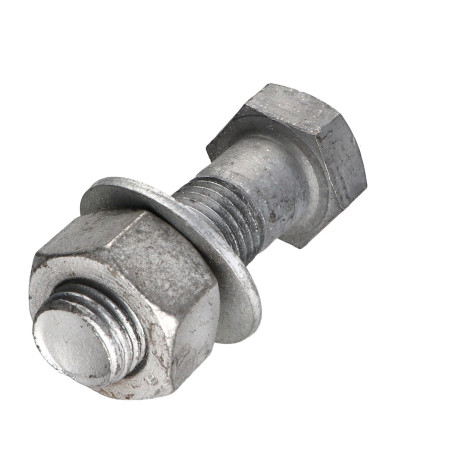 1 x Perno (vendido con tuerca) cabeza hexagonal M22X70+RD. M22X45X3X M Clase 8.8 fuerte resistencia a la corrosión Acero