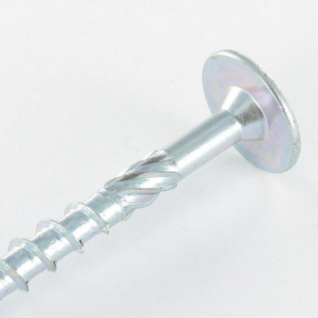 1 x Tornillo madera aglomerado cabeza disco TORX T40 10X100 Acero cincado blanco