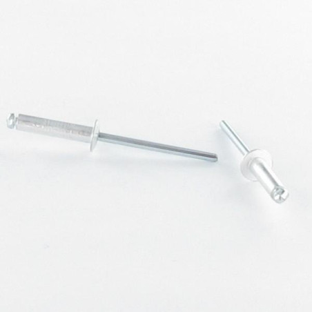 1 x Remache ciego totalmente de acero 4X25 cabeza plano