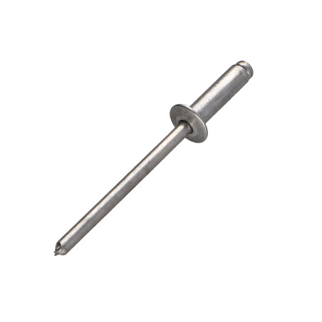1 x Remache ciego, totalmente de aluminio 4X12.9 cabeza plana