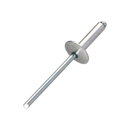 1 x Remaches ciegos Barra Filettata Alluminio Acciaio 4.8X25 grosor de ajuste 15 con 20 cabeza extra ancha ALX