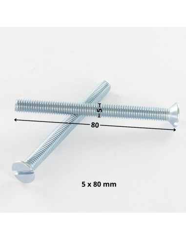 1 x Tornillo metales cabeza fresada/testa...