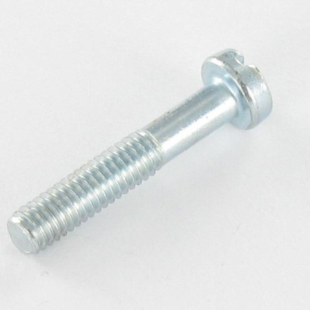 1 x Tornillo metales cabeza cilíndrica ranura M4X27 roscado en 14 Acero cincado blanco