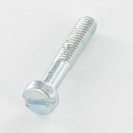 1 x Tornillo metales cabeza cilíndrica ranura M4X22 roscado en 14 Acero cincado blanco