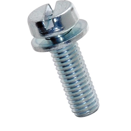 1 x Tornillo metales cabeza cilíndrica ranura roscado total M5X12 Clase 4.8 con RD DIABLILLO Acero cincado blanco
