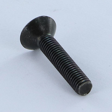 1 x Tornillo metales cabeza fresada/testa svasat sin ranura M5X27 Acero cincado negro diámetro de cabeza: 11