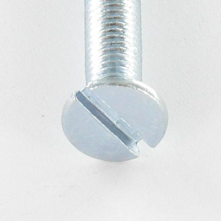 1 x Tornillo metales cabeza fresada/testa svasat ranura M4X8 Acero cincado blanco