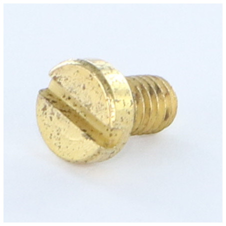 1 x Tornillo metales cabeza cilíndrica ranura M4X6 Acero latonado