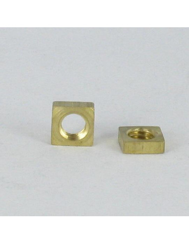 1 x Tuerca cuadrados Latón M4 6X6X2