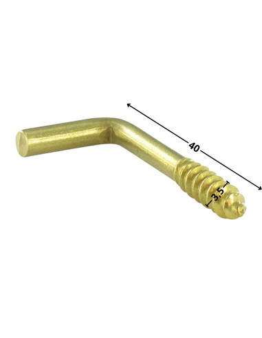 1 x Escarpias Tornillos Latón 3.5X40