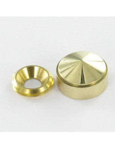 Roseta cónica o embellecedor tornillo (1 roseta y 1...
