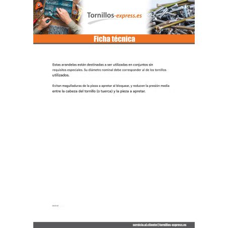 1 x Arandela plano M16X30X3 Z Latón