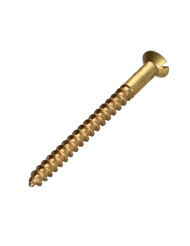 1 x Tornillo madera Latón 6X60 perforada y...