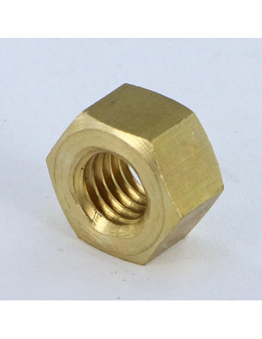 1 x Tuerca Latón HH M8 grosor 8