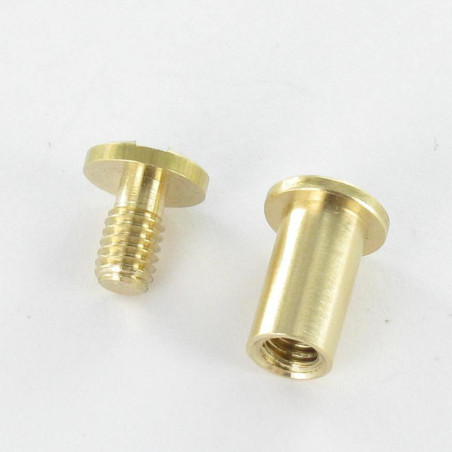 1 x Tornillos encuadernador M4 Latón para Apretando 15 con 20
