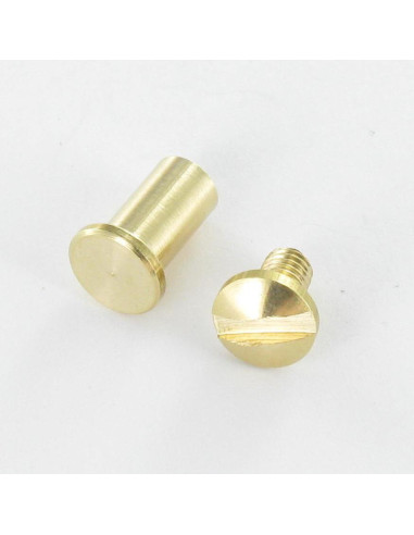 1 x Tornillos encuadernador M4 Latón para...