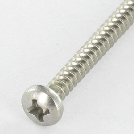 1 x Tornillo chapa cabeza cilíndrica ancha phillips 3.5X6.5 Inoxidable A2