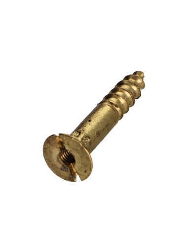 1 x Tornillo madera Latón 4.5X25 perforada y...