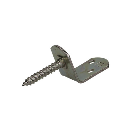 1 x Juego de 4 soportes en forma de L para paneles tejidos. con tornillo 30X2 Inoxidable A2