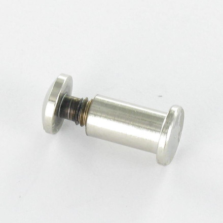 1 x Tornillos encuadernador M4 Latón niquelado para Apretando 30 con 50