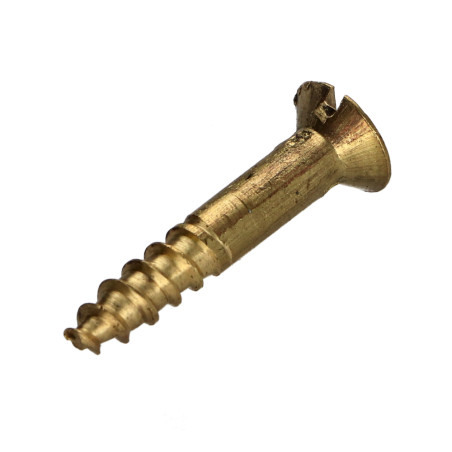 1 x Tornillo madera Latón 4.5X50 perforada y roscada M3 con paso de 60