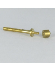 Tornillo con reborde Latón 8X40 con Roseta D8