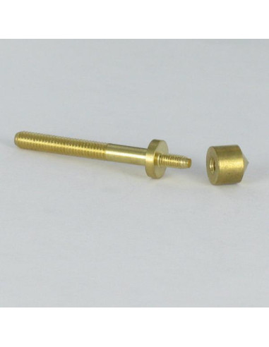 1 x Tornillo con reborde Latón 8X40 con Roseta D8