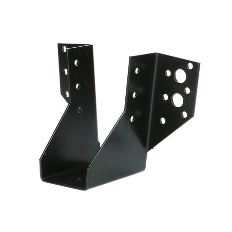 1 x Colgador de vigueta en forma de U con Aletas exterior 46X102 Acero cincado negro