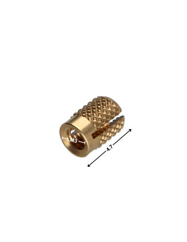 1 x Inserto APLICACIÓN DE EXPANSIÓN Latón M3X4.7