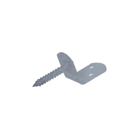 1 x Soporte en forma de L para panel tejido con tornillo 30X2 fuerte resistencia a la corrosión Acero galvanizado en