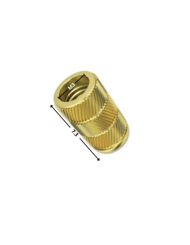 1 x Inserto Latón CORRECCIÓN DE FLUJO M3X7.3