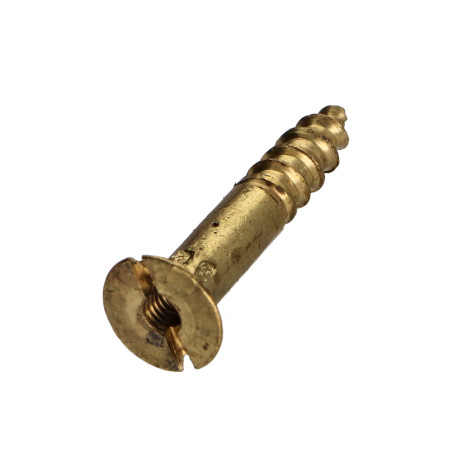 1 x Tornillo madera Latón 4.5X30 perforada y roscada M3 con paso de 60