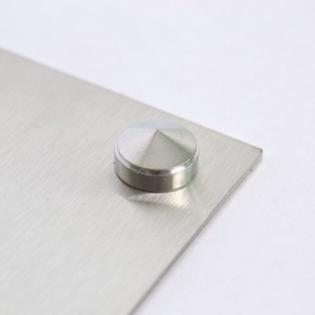 1 x Roseta cónica o embellecedor tornillo (1 roseta y 1 arandela de tornillo) Latón cromo diámetro 12 para Tornillo M4