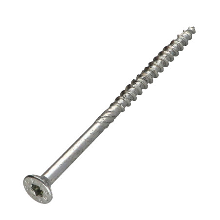 1 x Tornillo madera aglomerado VBA3 cabeza fresada/testa svasat dentado 4X60 roscado en 39 TORX T20 Acero cincado blanco