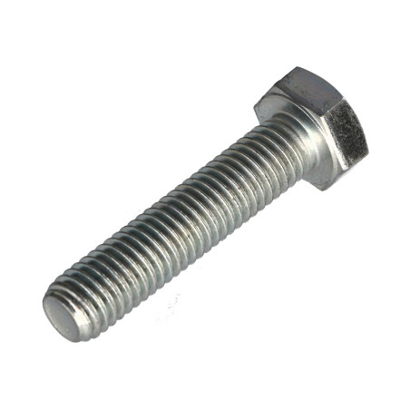 1 x Tornillo metales cabeza hexagonal M7X60 Clase 8.8 Acero cincado blanco paso de 100