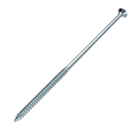 1 x Tornillos para madera TEKOR cabeza fresada/testa svasat dentado 6X180 roscado en 70 TORX T30 Acero cincado blanco cut