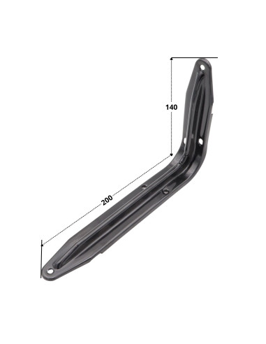 1 x Soporte para estante 140X200 Negro