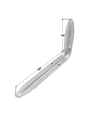 1 x Soporte para estante 140X200 Gris
