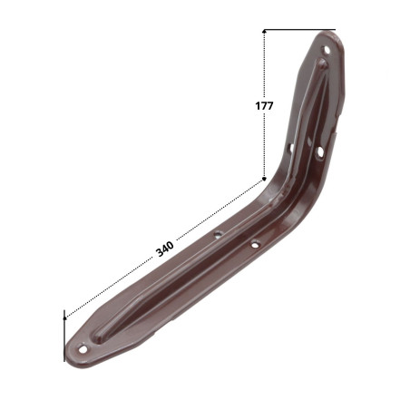 1 x Soporte para estante 177X340 marrón