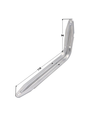 1 x Soporte para estante 96X118 Gris