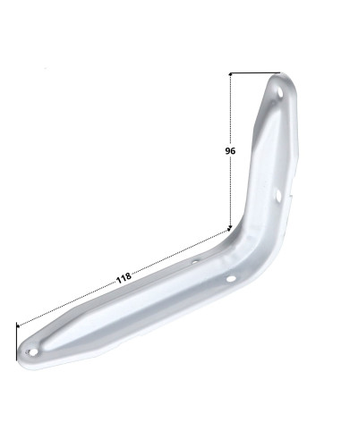 1 x Soporte para estante 96X118 blanco
