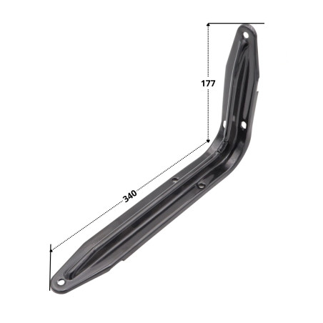 1 x Soporte para estante 177X340 Negro