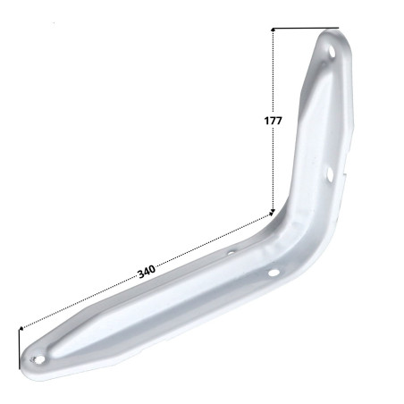 1 x Soporte para estante 177X340 blanco