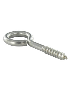 Tornillo de ojo madera Inoxidable A4 10X125 roscado en 76...