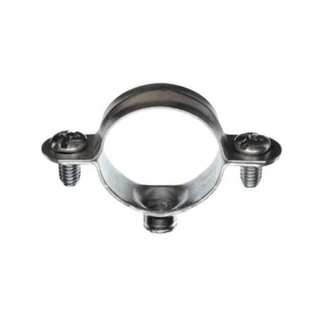 1 x Abrazadera metálica para manguera M7X150 diámetro 63 Acero cincado blanco