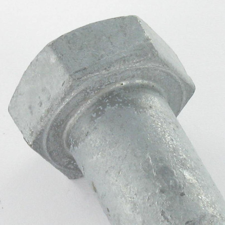 1 x Cuerpo de perno roscado parcial cabeza hexagonal M16X60 Clase 8.8 Acero bruto GEOMET 500A