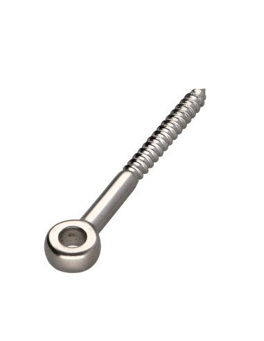 1 x Tornillo de ojo madera 12X120 roscado en 80...