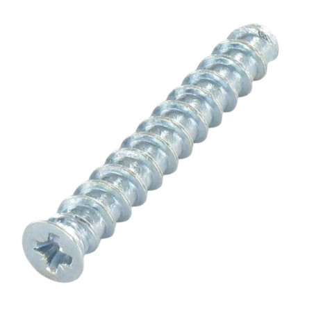 1 x Tornillo Euro cabeza fresada/testa svasat Pozi 6.3X10 diámetro de cabeza: 6. Acero cincado blanco rosca chapa